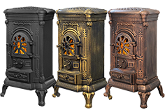 Печи-камины чугунные отопительные Везувий А-07