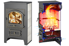 Печи-камины отопительные Везувий ПК