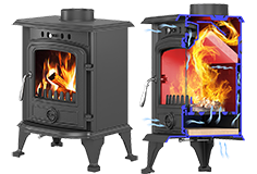 Печи-камины чугунные отопительные Везувий SV