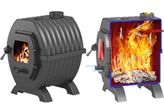 Печи-камины чугунные отопительные Везувий Триумф