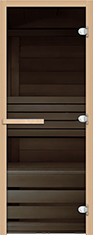 Двери для бани стеклянные DoorWood стекло гарфитовое