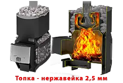 Банные печи Теплодар Русь-Сетка из нержавейки для русской бани